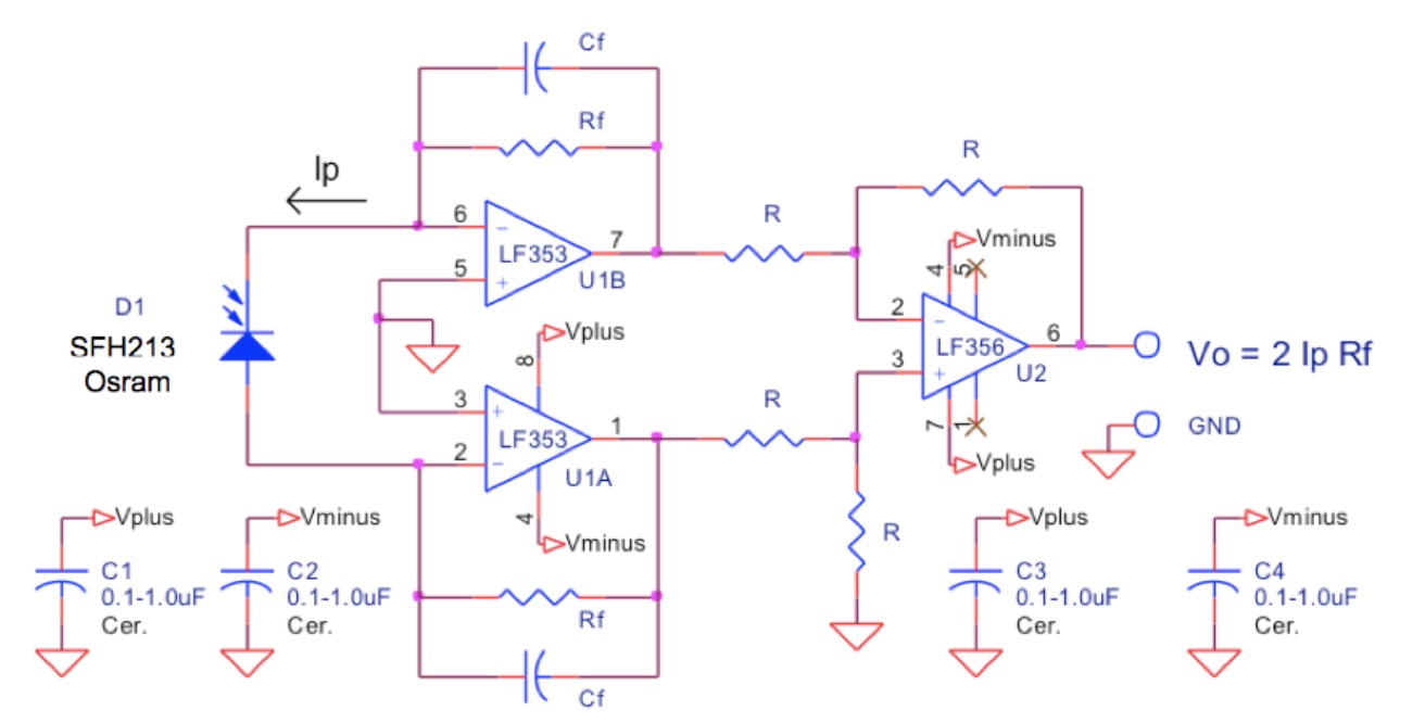 Differential Transimpedance Amplifier